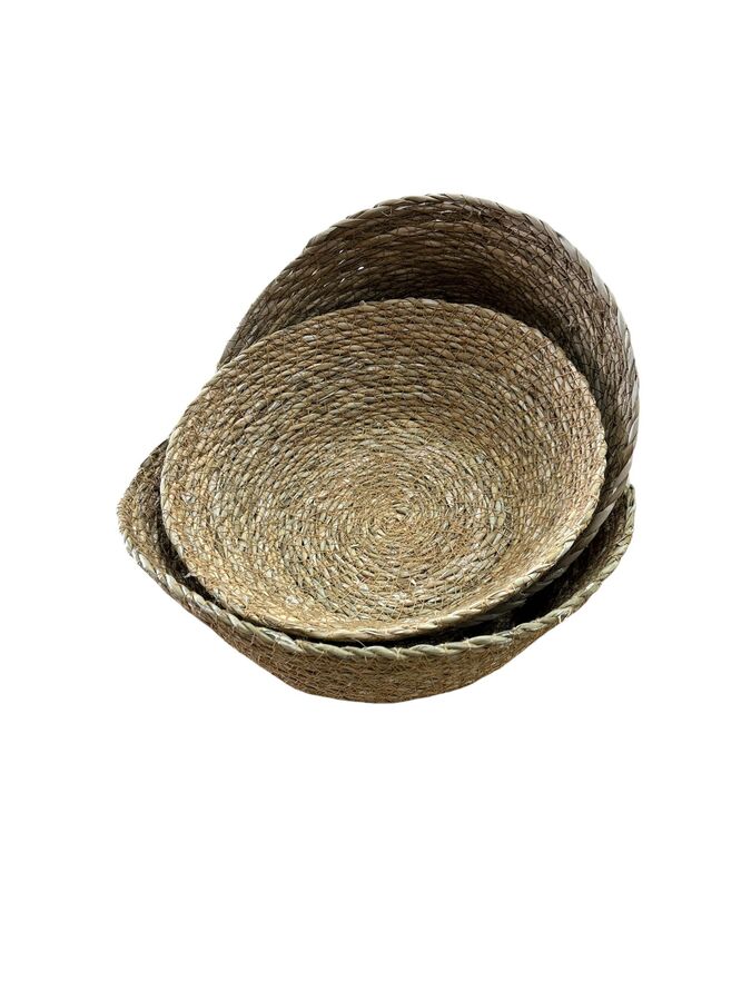 3'lü Hasır Ekmek-Meyve Sepeti Yuvarlak - 06