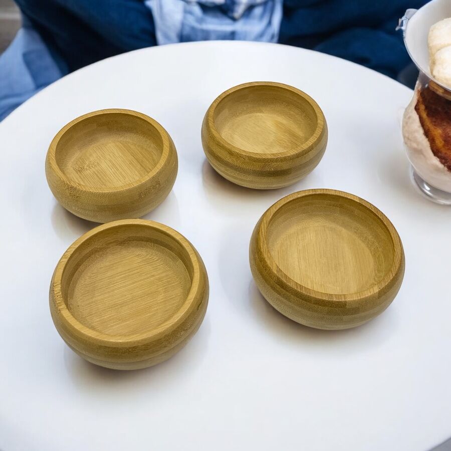 4'lü Bambu Kase Çerezlik -28