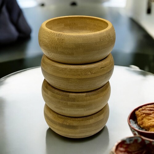 SepetçiBaba - 4'lü Bambu Kase Çerezlik -28