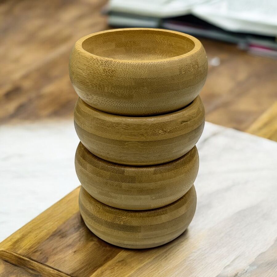 4'lü Bambu Kase Çerezlik -28