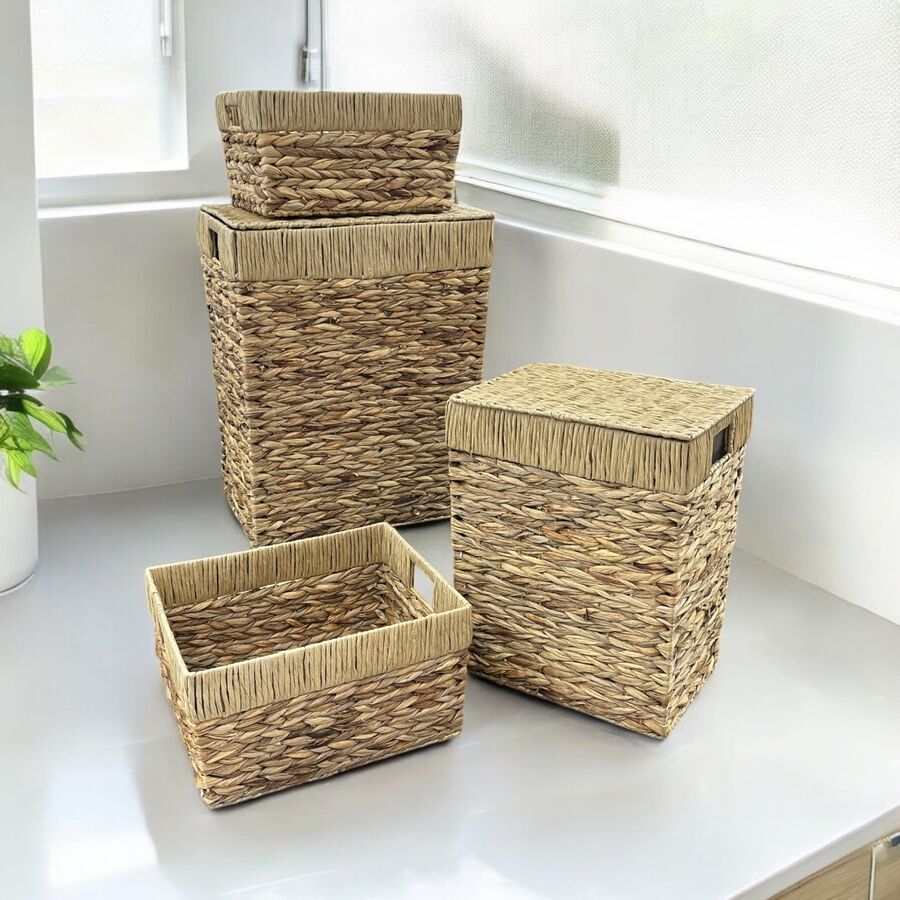 4'lü Hasır Çamaşır / Sele Sepeti - 415