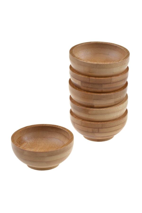 6'lı Bambu Sosluk Reçellik (6.5x6.5x3cm) - 1