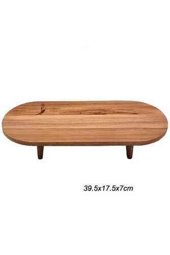 SepetçiBaba - Akasya Ayaklı Oval Büyük Servis - 28439