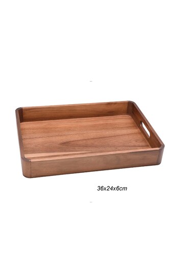 SepetçiBaba - Akasya Dikdörtgen Tepsi Küçük Boy - 08336A