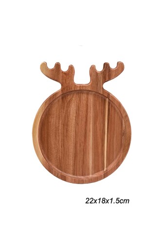 SepetçiBaba - Akasya Geyik Küçük Sunum Tahtası - 6572