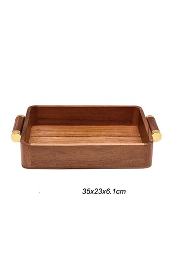 SepetçiBaba - Akasya Gold Küçük Boy Tepsi - 56035