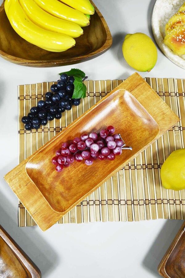 Akasya - Kulplu Tepsi Servis Tabak