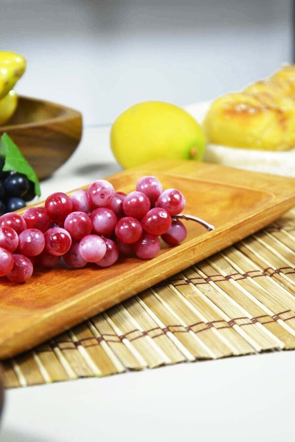 Akasya - Kulplu Tepsi Servis Tabak