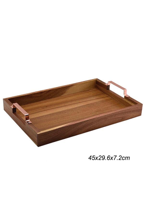 Akasya Rose Tutmalı Tepsi - 26345 - 1