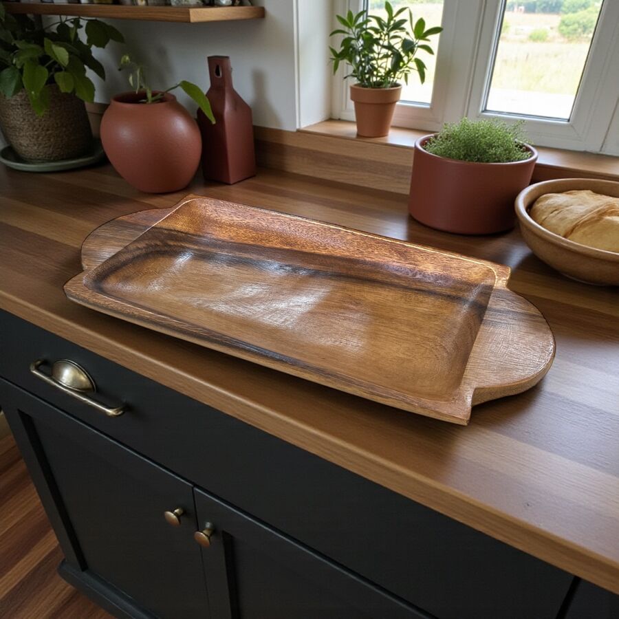 Akasya Servis Tepsi - 8011