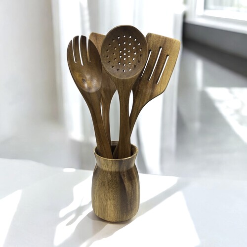 SepetçiBaba - Akasya Tezgah Üstü Kaşık Seti - 11610