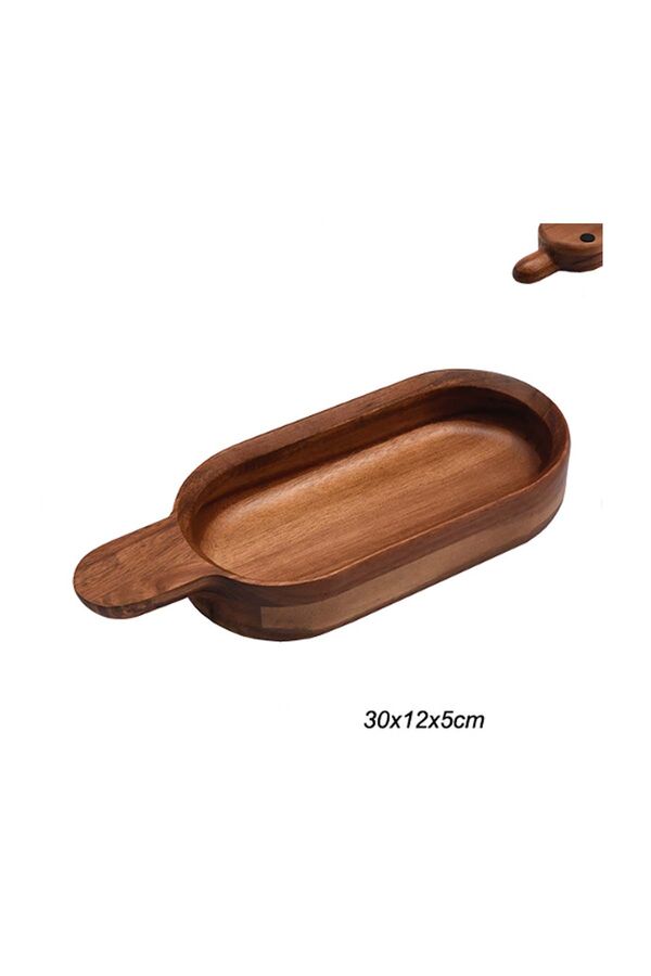 Akasya Tutmalı Sunum Tepsisi - Küçük Boy - 73530 