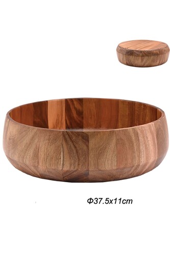 SepetçiBaba - Akasya Yuvarlak Dekoratif Sunum Kasesi 37.5*11 - 10537 