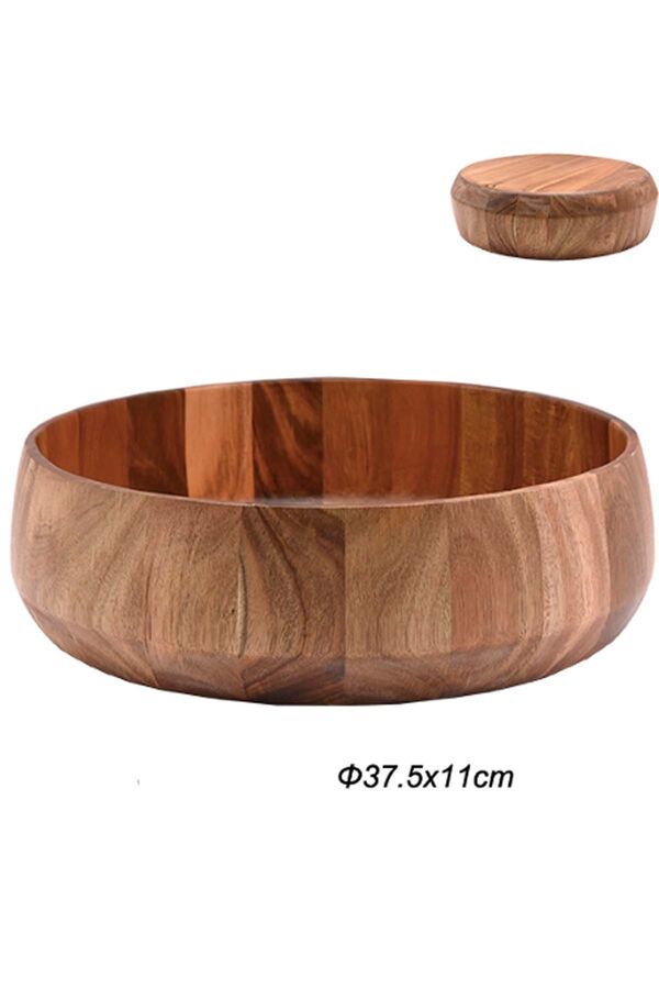 Akasya Yuvarlak Dekoratif Sunum Kasesi 37.5*11 - 10537 