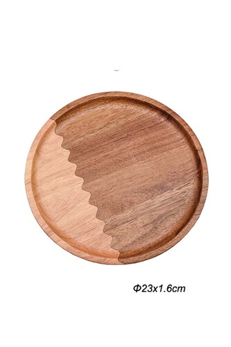 SepetçiBaba - Akasya Yuvarlark Tabak Küçük Boy - 68923