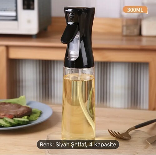 SepetçiBaba - Cam Sprey Şişe Yağdanlık Airfryer Püskürtmeli Yağlık Fısfıs Püskürtücü Asorti Renk - 513
