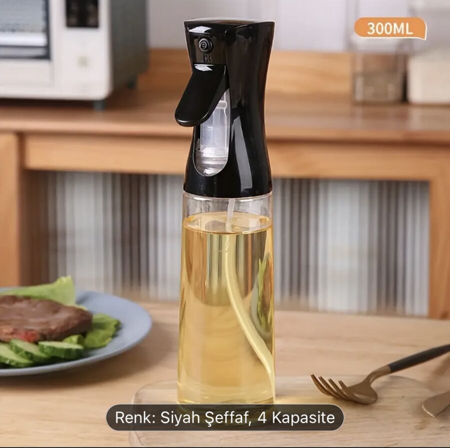 Cam Sprey Şişe Yağdanlık Airfryer Püskürtmeli Yağlık Fısfıs Püskürtücü Asorti Renk - 513