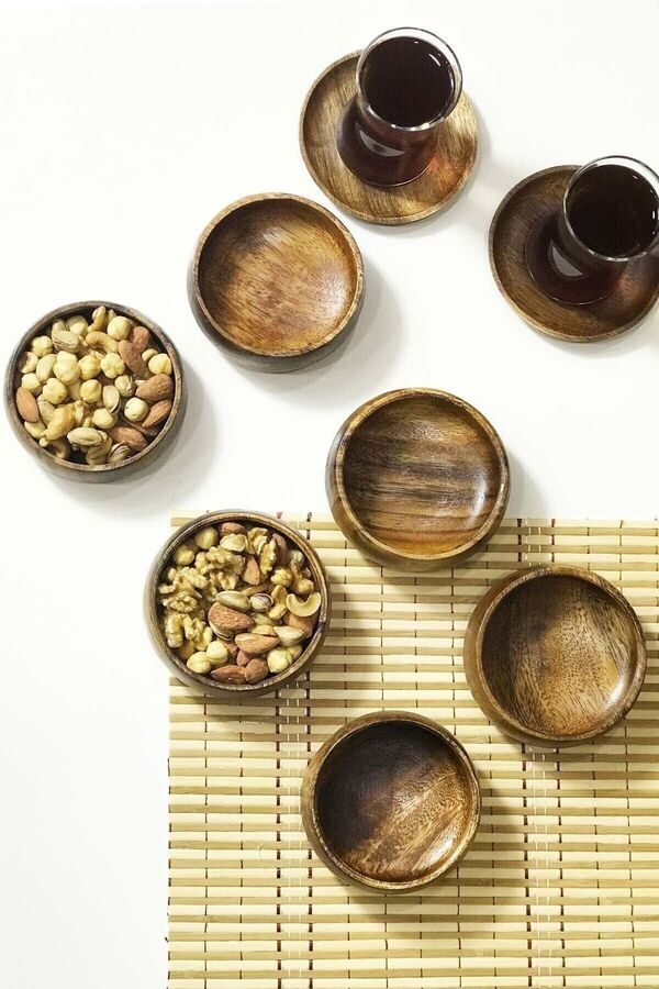 Lizy - 6'lı Akasya Kase Çerezlik Seti Fma01903 143