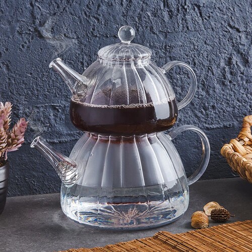 SepetçiBaba - Nando Isıya Dayanıklı Cam Çaydanlık Takımı