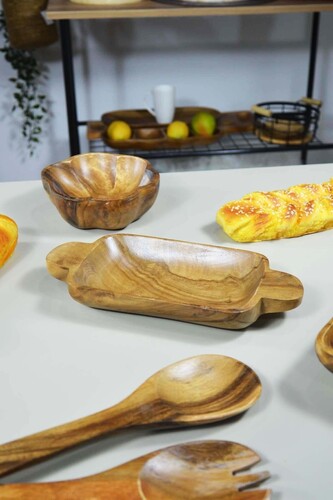 SepetçiBaba - Oval Tutmalı Sunum Tabağı-tepsisi