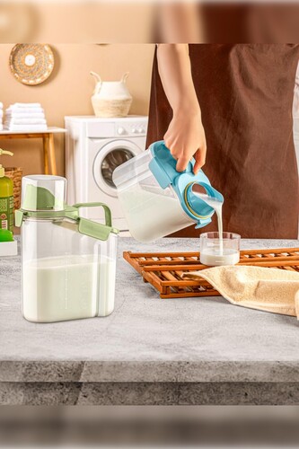 SepetçiBaba - Pratik Saklama-Erzak-Detarjan Kabı 2000ml Mavi- Krc-684